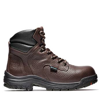 Timberland PRO TiTAN 6" Alloy Toe - Tmavo Hnede Nepremokave Topanky Damske, T0569SK